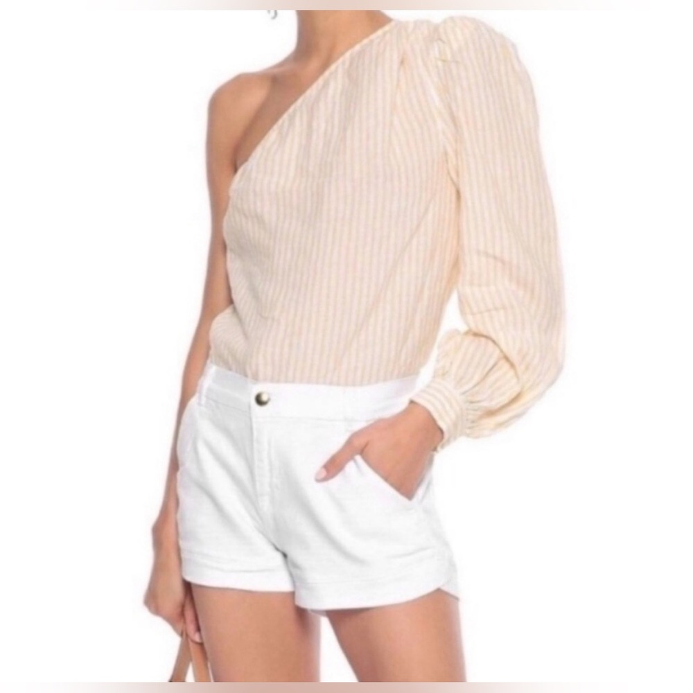 Frame Linen Top - Yellow
